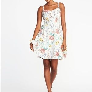 NWOT Spring/Summer White Floral Dress